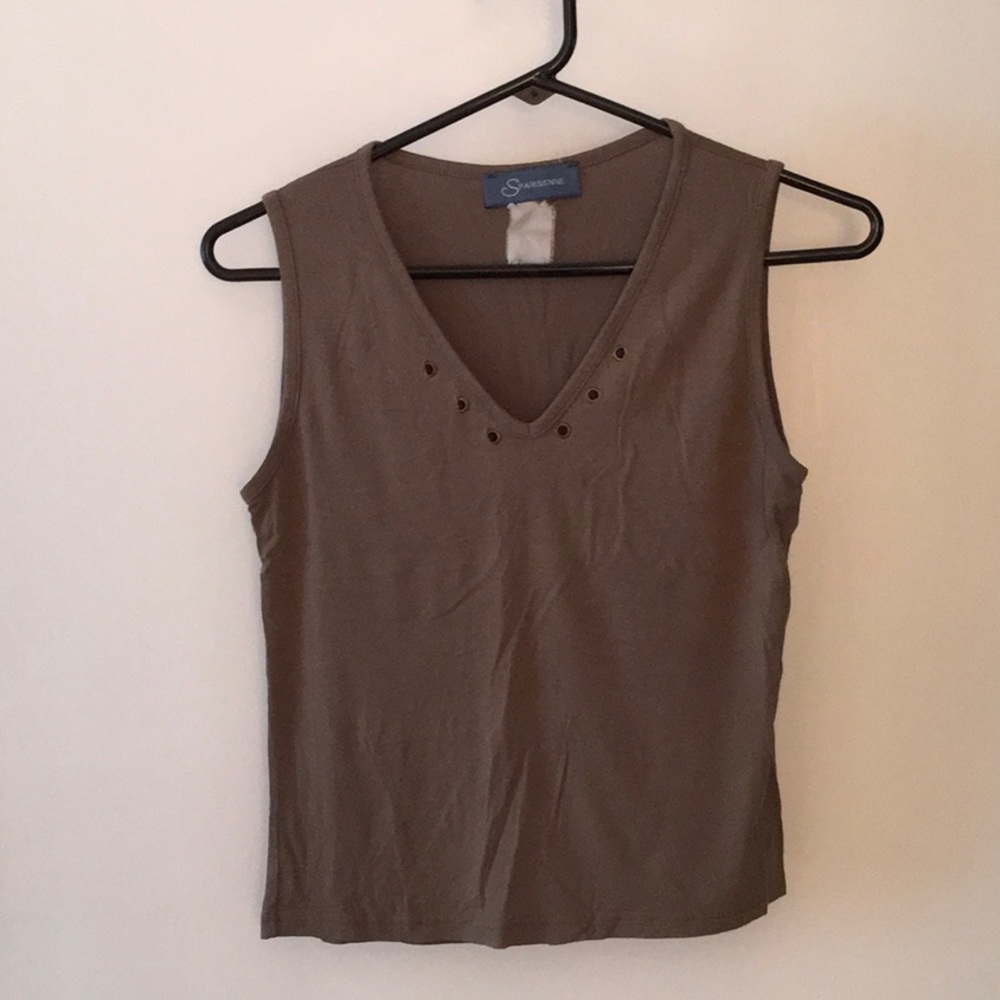 SParisienne tank top in khaki